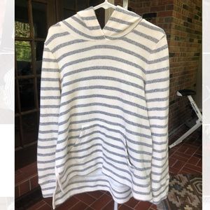 Striped Crochet Hoodie